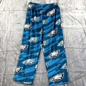 NFL Team Sleepwear Eagles Plush Pajama Pants Women's Size XL Blue